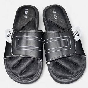 IZOD Men's Black Sandals Slides (Size 9-10)